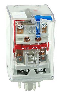 GR220VACOCTDPDT - DPDT 220VAC 10A 8 Pin Octal Power Relay