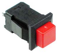 SPST Square Latching RED Pushbutton
