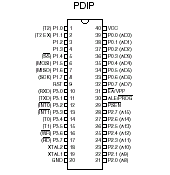 AT89S8252 Pin Layout