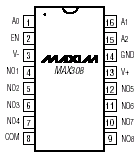 Maxim MAX308CPE Pin Layout