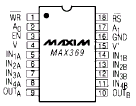 Maxim MAX369 Pin Layout