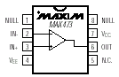 Maxim MAX473CPA Pin Layout