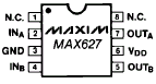 Maxim MAX627CPA Pin Layout