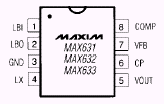 Maxim MAX632CPA Pin Layout