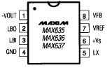 Maxim MAX635CPA Pin Layout