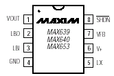 Maxim MAX639CPA Pin Layout