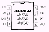 Maxim MAX642CPA Pin Layout
