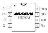 Maxim MAX662CPA Pin Layout