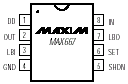 Maxim MAX667CPA Pin Layout