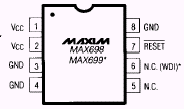 Maxim MAX699CPA Pin Layout