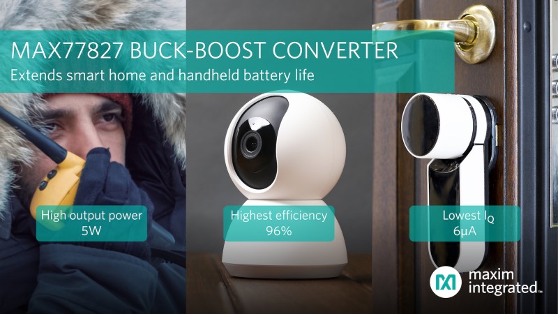 Maxim Releases Buck-Boost Converter With 96% Efficiency