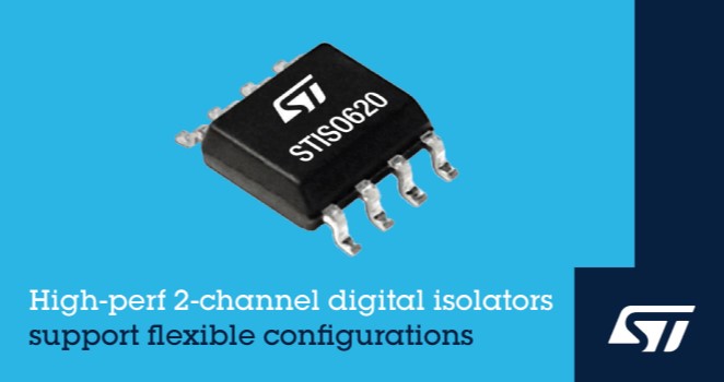 New High-Performance 2-Channel Digital Isolators from ST