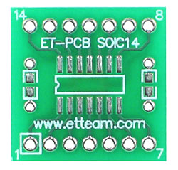 Front Side - 14 pin SOIC Adapter
