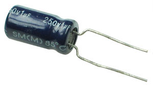 1uF 250V Electrolytic Capacitor