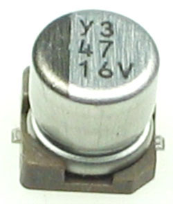 C047U16ESMD - 47uF 16V SMD Electrolytic Capacitor