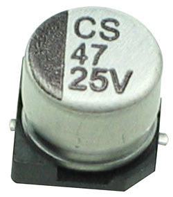 C047U25ESMD - 47uF 25V SMD Electrolytic Capacitor
