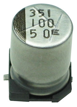 C100U50ESMD - 100uF 50V SMD Electrolytic Capacitor