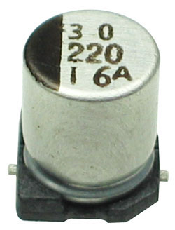 C220U10ESMD - 220uF 10V SMD Electrolytic Capacitor