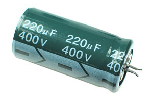 220uF 400V Radial Electrolytic Capacitor