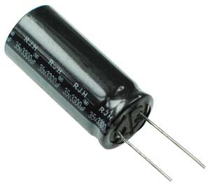 3,300uF 35V Radial 105&deg;C Electrolytic Capacitor