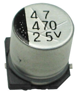 C470U25ESMD - 470uF 25V SMD Electrolytic Capacitor