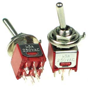 DPDT101SM - DPDT on-off-on Sub Miniature Toggle Switch