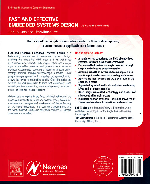 Fast and Effective Embedded Systems Design - Back Cover