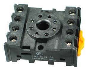 GROCTALBASE - Mounting Socket for 10A DPDT Octal Power Relays