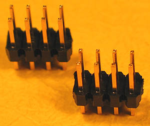 8 Pin .100 inch Straight Male Double Row Header