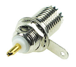 Mini UHF Female Bulkhead Connector