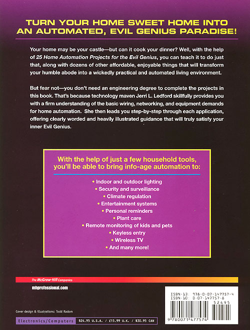 Home Automation Projects - Back Cover