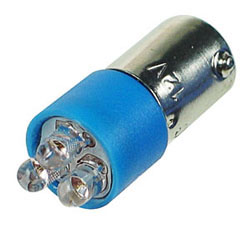LEDBA9BL - BA9 12V Blue LED Replacement Lamp