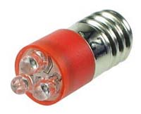 LEDE10RD - E10 12V Red LED Replacement Lamp