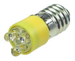 Yellow 12V LED E10 Lamp