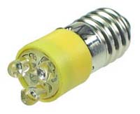 LEDE10YW - E10 12V Yellow LED Replacement Lamp