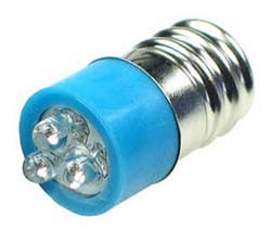 LEDE12BL - E12 Blue 12V LED Lamp