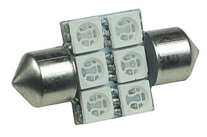 LEDFEST12BL - Blue 12V LED Festoon Lamp