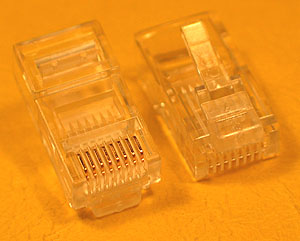MODP8W8W - 8 Way - 8 Wire (RJ45) Modular Crimp Plug