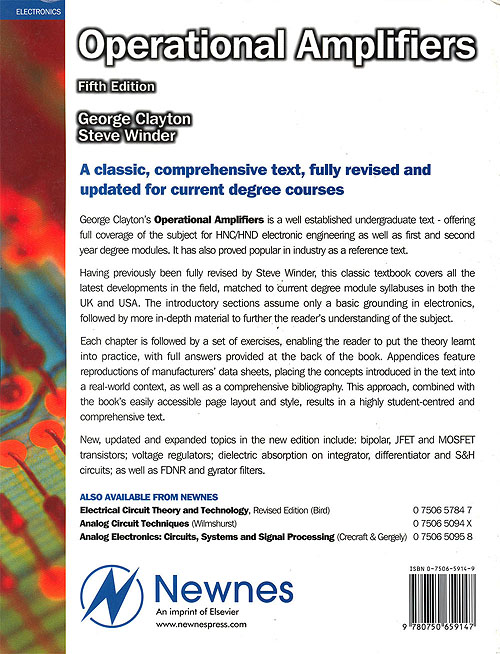 Operational Amplifiers - Back Cover
