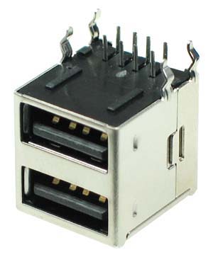 PUSB03B - USB Computer Double Mount Socket