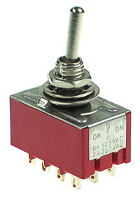 4PDT101 - 4PDT on-off-on Miniature Toggle Switch
