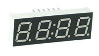 7FB3941BB - Four Digit Blue 0.39in Common Anode 7-Segment LED Clock Display