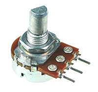 POT50KASHAFTD - 50k ohm Logarithmic Rotary Potentiometer with D-Type Shaft