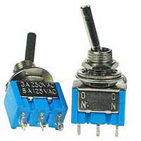 SPDT101FA - SPDT on-off-on Flattened Actuator Miniature Toggle Switch