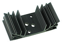 TO3B - TO-3 Black Aluminium Heatsink with Side Fins