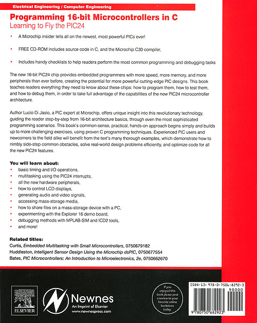 Programming 16-bit Microcontrollers in C - Back Cover