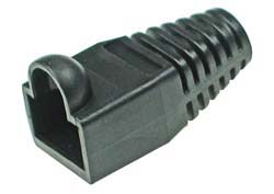 RJ45BOOTBLACK - RJ45 Modular Plug Black Boot