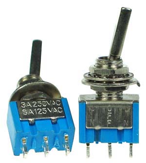 SPDT101FA - SPDT On-Off-On Flattened Actuator Miniature Toggle Switch