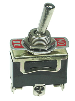 SPDT101HDSCREW - SPDT on-off-on Heavy Duty Toggle Switch with Screw Lugs