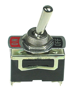 SPST10HDSCREW - SPST on-off Standard Heavy Duty Toggle Switch with Screw Lugs